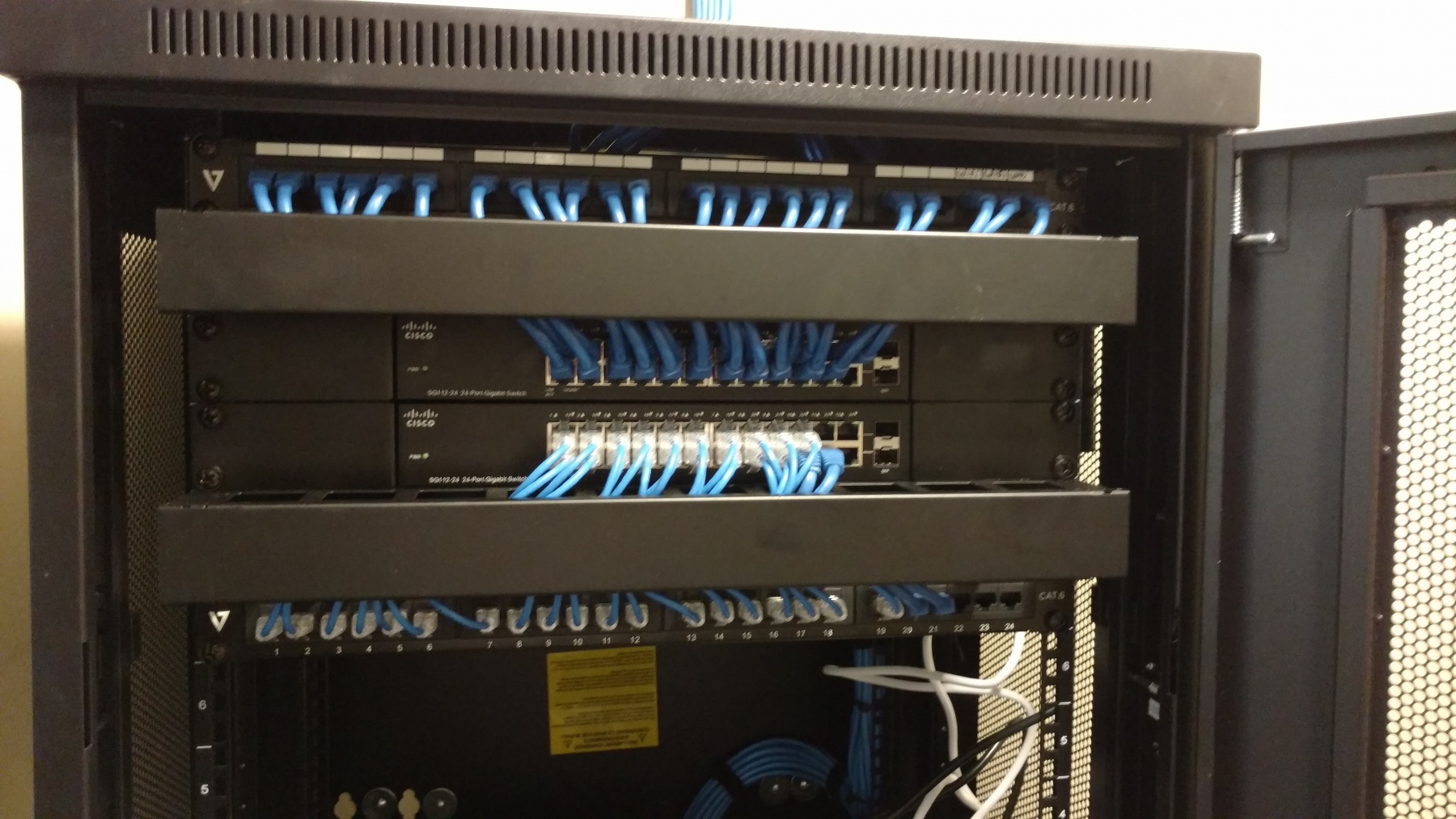 Installing a network rack | Hampton, VA
